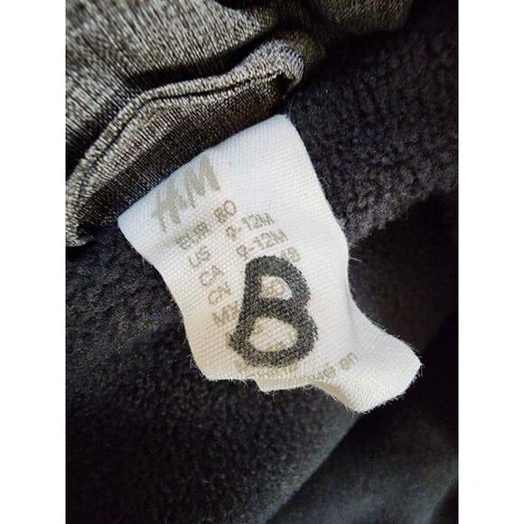 H&M Little Boys Grey Marl Padded Jacket Size: 9-12 Months - Picture 7 of 8